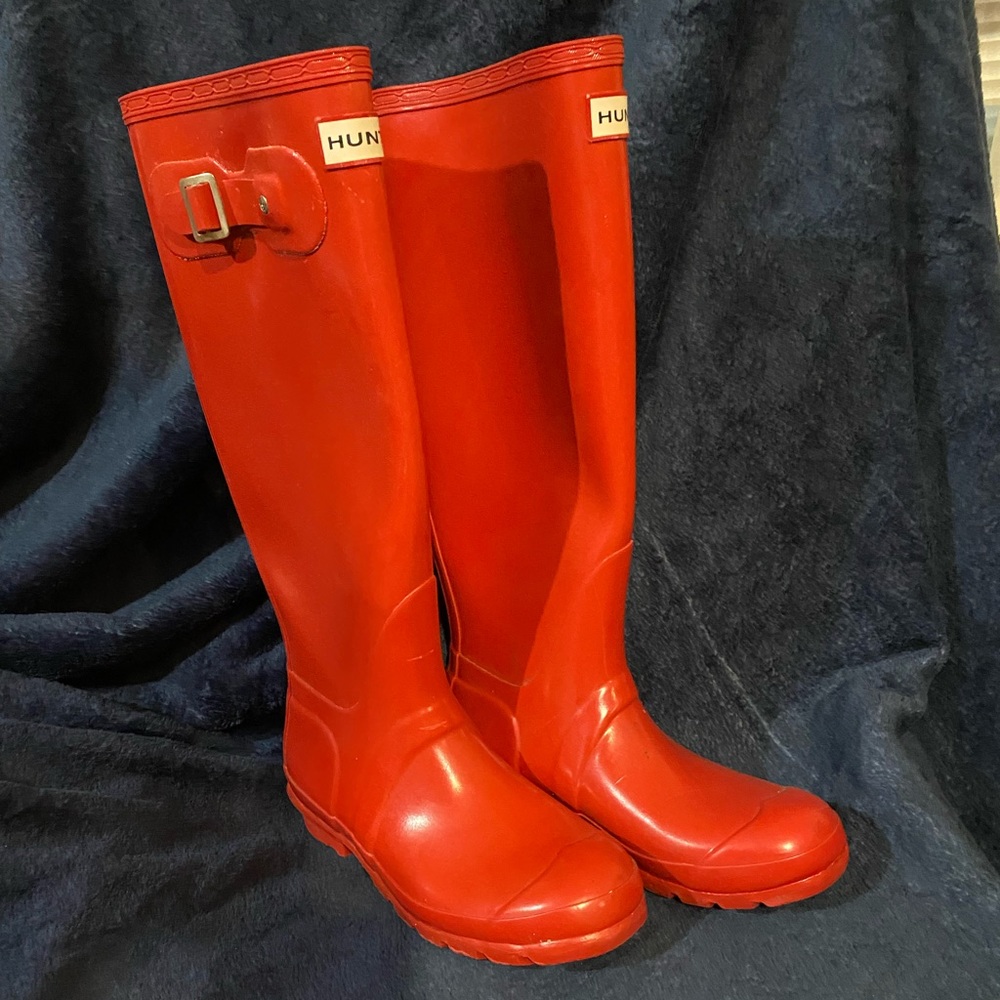 Red Hunter Boots